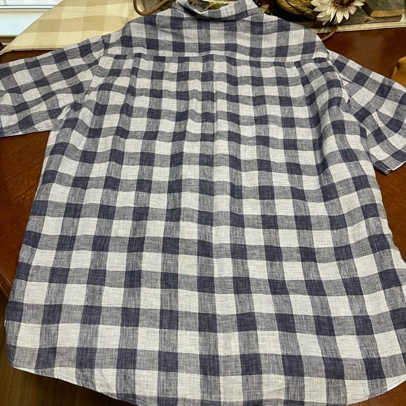 Men's RODD & GUNN Blue Linen Shirt - Picture 2 of 8